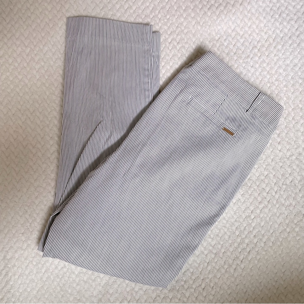 Anne Klein| Pin Striped Ribbed Stretchy Pants| Women’s Size 8|Workwear Trousers